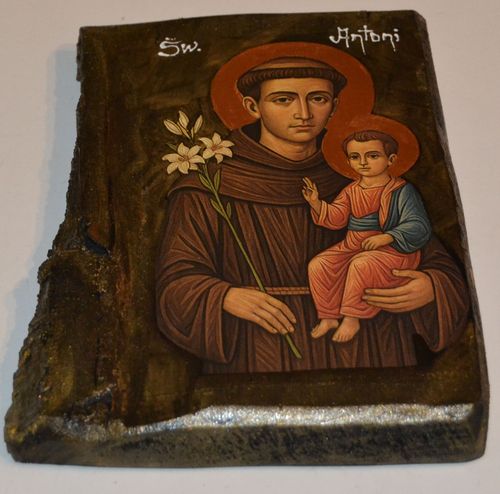 Ikona święty Antoni prosimy Go o pomoc w znalezieniu zagubionych rzeczy na Arena.pl