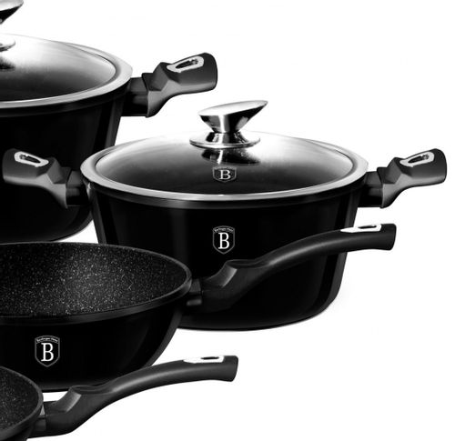GARNKI BERLINGER HAUS 10 ELE METALLIC SHINY BLACK BH-1663 na Arena.pl