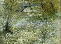 Plakat 18x13cm River Bank in Springtime, Van Gogh Vintage