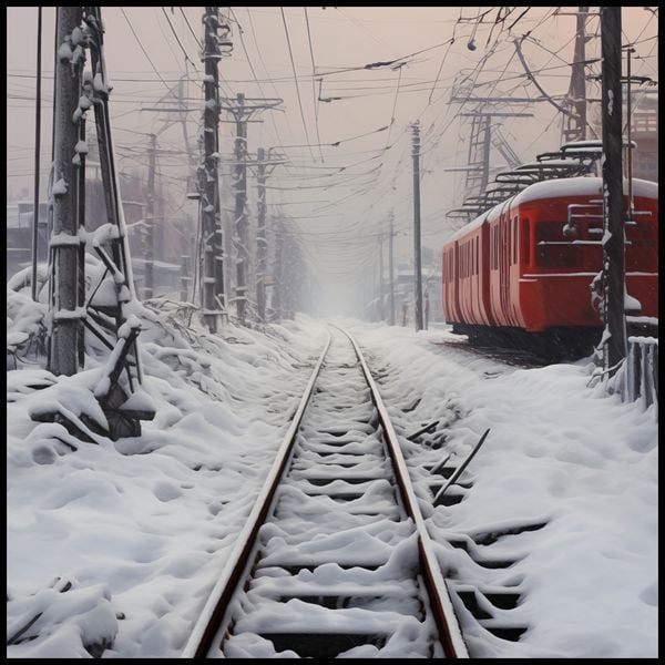 Plakat 100x100cm Podróż po Torach zdjęcie 2