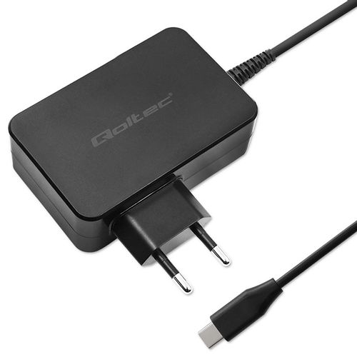 Qoltec Ładowarka GaN POWER PRO 1xUSB-C 90W 5-20V 3-4.5A Czarna na Arena.pl