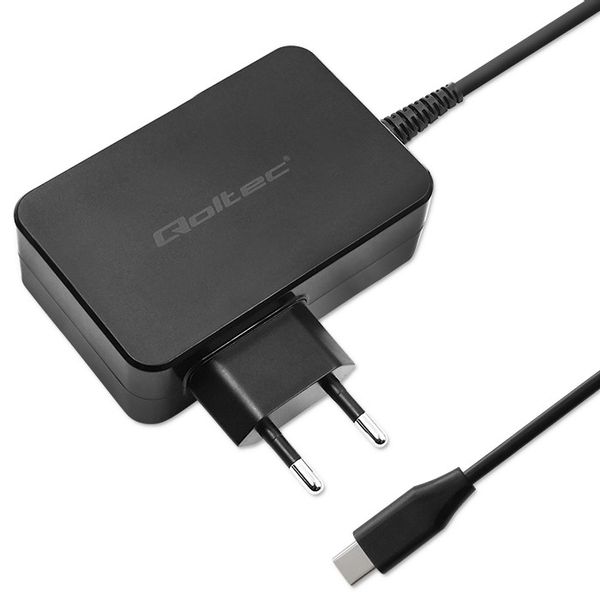 Qoltec Ładowarka GaN POWER PRO 1xUSB-C 90W 5-20V 3-4.5A Czarna zdjęcie 11
