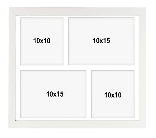 Ramka na 4 zdjęcia Hekla 24x30x4 foto galeria biały 1szt. na Arena.pl