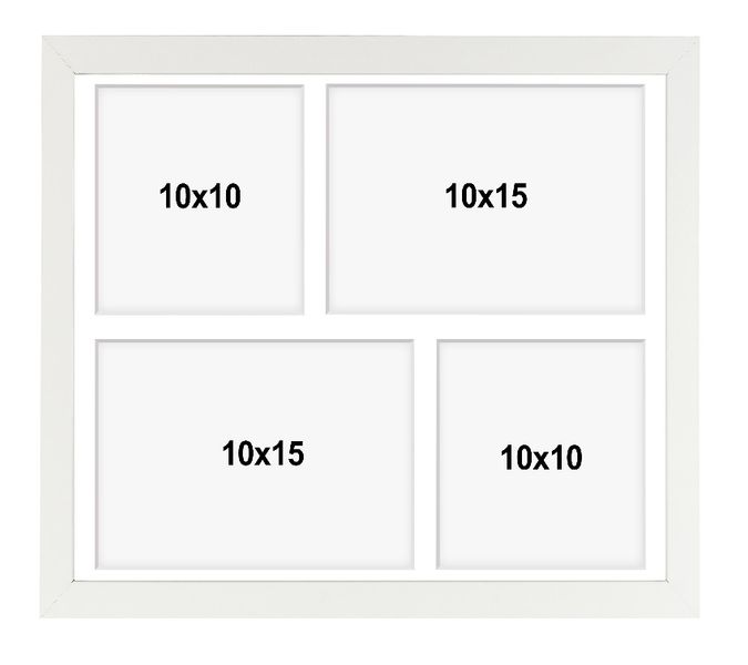 Ramka na 4 zdjęcia Hekla 24x30x4 foto galeria biały 1szt. zdjęcie 3