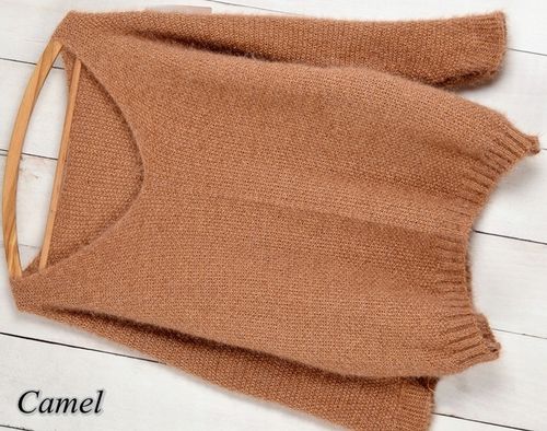 WŁOSKI SWETER MOHER KOBIECY MIĘKKI SWETER MOHER OVERSIZE kolory 686 na Arena.pl