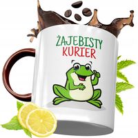 Kubek Bordowy Dla Kuriera Na Urodziny Prezent Z Nadrukiem Ze Zdjęciem