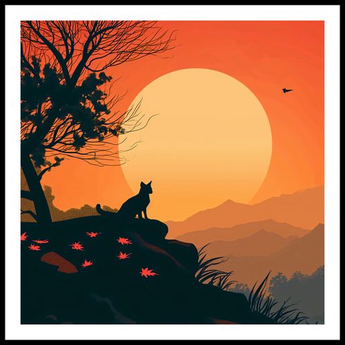 Plakat 60x60cm Kocie Wzgórze na Arena.pl