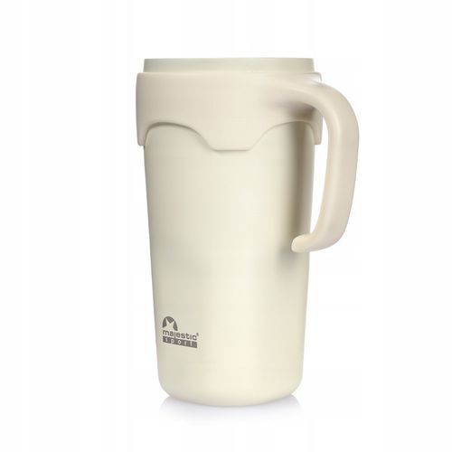 Kubek Termiczny Ze Słomką Majestic Sport Jelly 650 ml Biały na Arena.pl