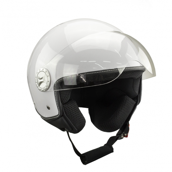 Kask na skuter motocyklowy otwarty BB 592 S biały zdjęcie 2