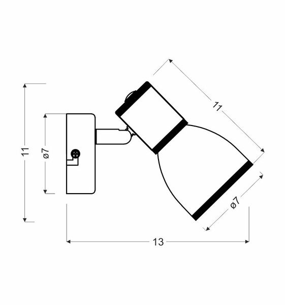 Fido kinkiet 1x40W E14 biały+chrom zdjęcie 15