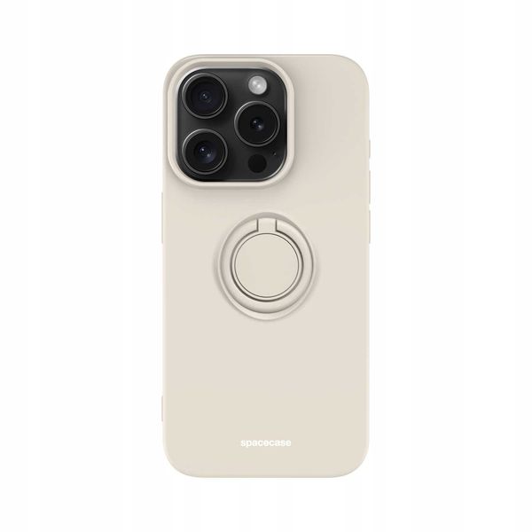 Spacecase Silicone Ring Iphone 15 Pro Bone zdjęcie 7