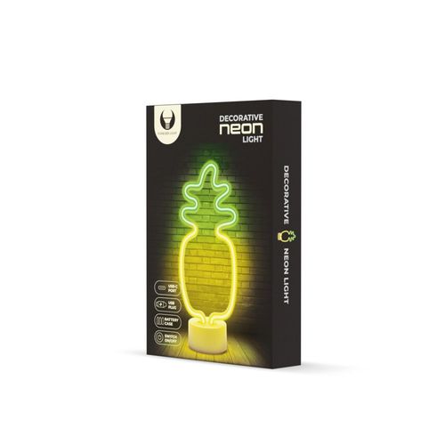 Neon na podstawce LED ANANAS pomar-zielony USB-C FSC-12 Forever Light na Arena.pl