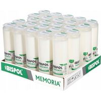 Wkłady do zniczy olejowe 19 cm Bispol Memoria 4,5 dnia zgrzewka 24 sztuki