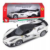2X Ferrari FXX-K EVO 1:18 model Bburago 18-16012 BIAŁY SAMOCHÓD