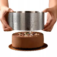RANT OPASKA OBRĘCZ TORTU 8 cm REGLOWANA 16-30cm TORTOWNICA FORMA