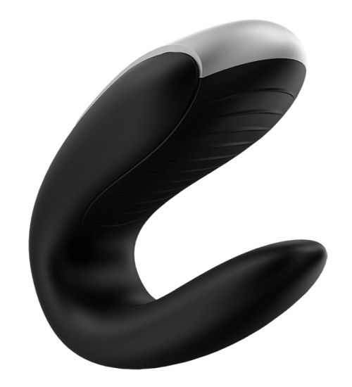 Czarny stymulator dla par Satisfyer zdjęcie 2