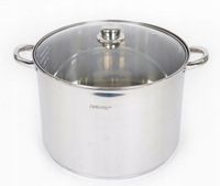 GARNEK Z POKRYWKĄ DUŻY 18L STALOWY ODELO 32 CM STOCK POT