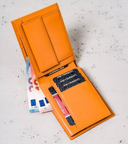 minimalistyczny portfel ze skóry naturalnej - peterson na Arena.pl