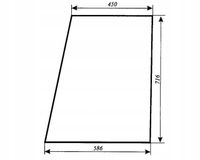 szyba drzwi górna - drzwi góra do ciągnika Fendt Farmer 300 LS LSA