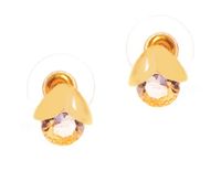 kolczyki kryształ pod czapeczką (p11720au)