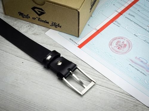 Pasek do spodni dla CHLOPCA komunijny skórzany na Arena.pl