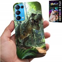 ETUI DO OPPO RENO5 4G 5G - DINO DINOZAUR TYRANOZAUR CASE + SZKŁO