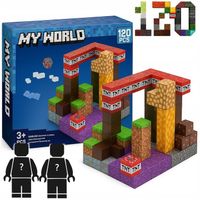 KLOCKI MAGNETYCZNE KLOCKI SZEŚCIANY 120 KLOCKÓW W TYM 2 FIGURKI