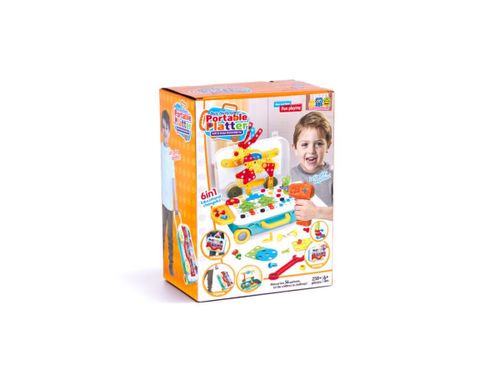 Puzzle Klocki w walizce + wkrętarka 258 el. na Arena.pl