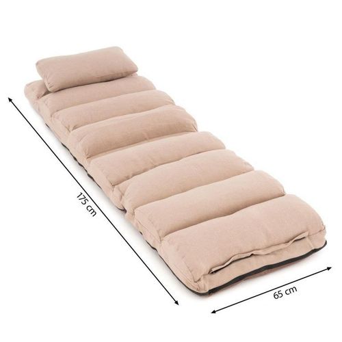 Leżak regulowany, kolor beżowy na Arena.pl