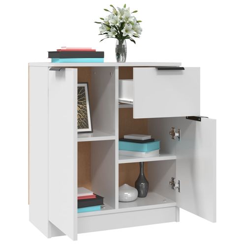 Szafka, biała, 60x30x70 cm, materiał drewnopochodny na Arena.pl