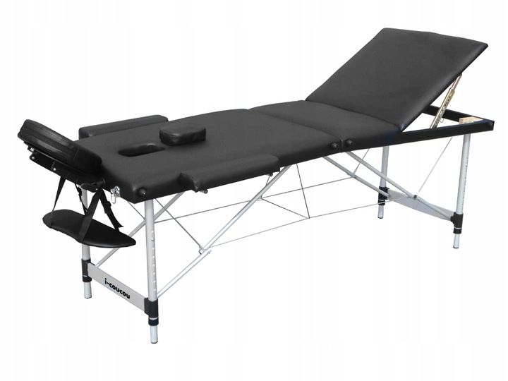 Łóżko Stół Masażu Składany Przenośny Aluminiowy 3 Segmentowy Leżanka zdjęcie 10
