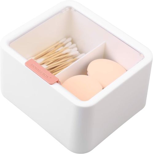 Pojemnik Na Waciki Płatki Kosmetyczne Biały na Arena.pl