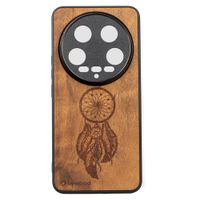 drewniane etui bewood do xiaomi 14 ultra łapacz snów imbuia