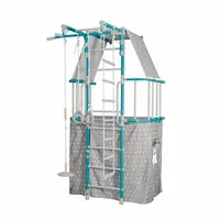 drabinka gimnastyczna z domkiem Indigo Pastel turkusowa MALPISZON.PL