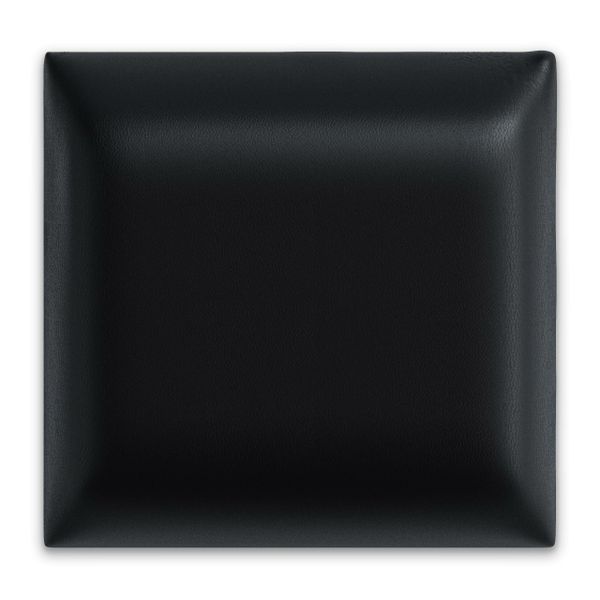 Panel Ścienny Tapicerowany Czarny EKO SKÓRA 3D 30cm x 30cm zdjęcie 2