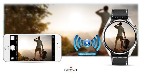 Smartwatch Giewont Vertex SmartCall GW450-5 Silver/Carbon Leather na Arena.pl