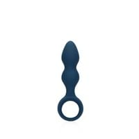 teardrop shaped anal plug   medium   baltic blue