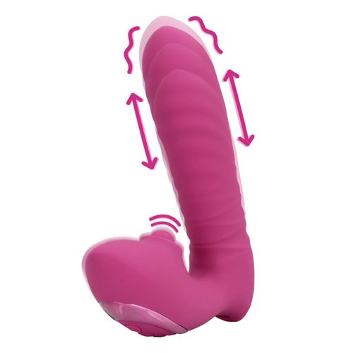 Thrusting And Tapping Vibrator - Powerful Pink na Arena.pl