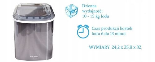 Kostkarka do robienia kostek lodu maszyna domowa barowa na Arena.pl