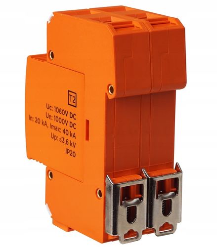 OGRANICZNIK OCHRONNIK PRZEPIĘĆ PRZEPIĘCIOWY FOTOWOLTAIKA 1000V DC 2P na Arena.pl