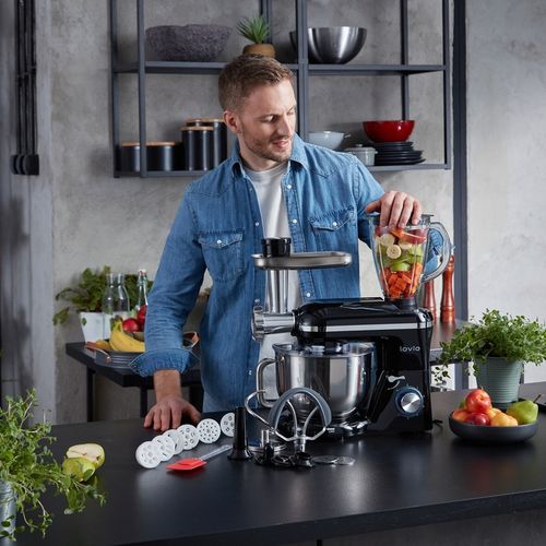 Robot kuchenny mikser planetarny blender kielichowy maszynka do mięsa LOVIO na Arena.pl