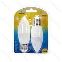Żarówki LED C37 E27 11W 4000K 2 sztuki blister do kuchni energooszczędne
