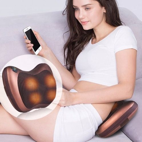 QIKtech Poduszka masująca masażer Shiatsu M02 (brązowa) na Arena.pl
