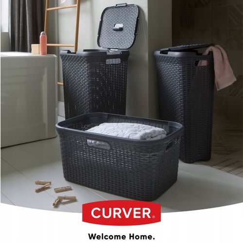 Curver 189207 kosz na bieliznę Natural Style, 60L na Arena.pl
