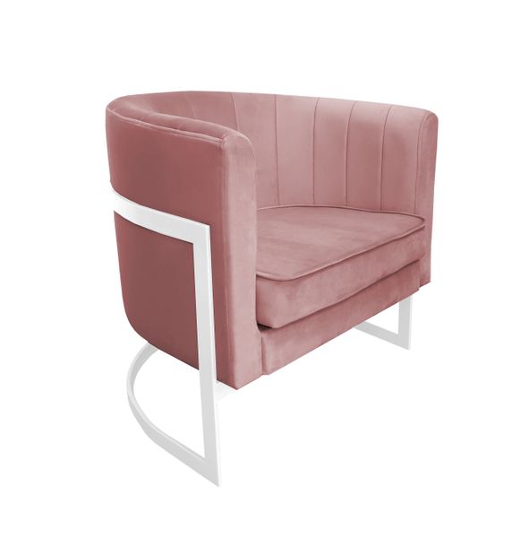 Fotel Glamour podstawa biała MG58 zdjęcie 1