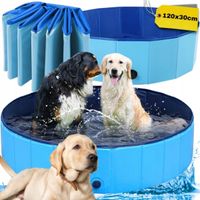 BASEN DLA PSA 120x30cm ZWIERZĄT DZIECI OGRODOWY SKŁADANY BASEN 310 L XXL