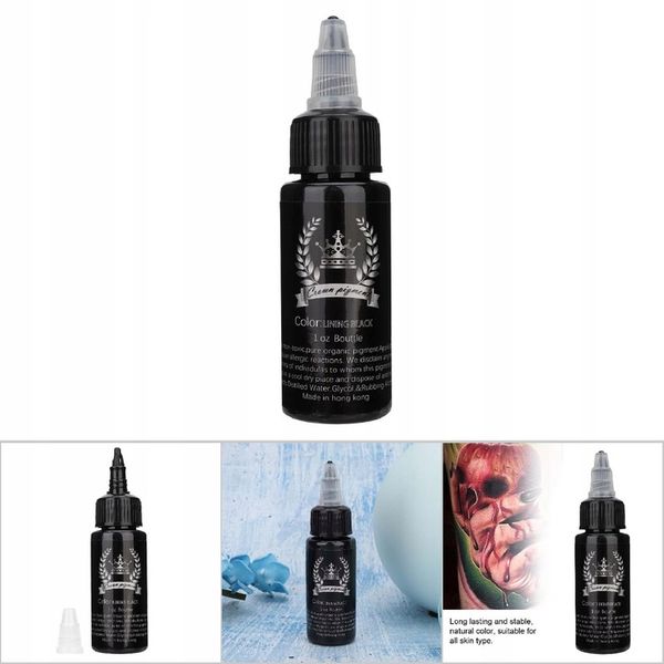 TUSZ DO TATUAŻU LINING BLACK 30ml CZARNY zdjęcie 10