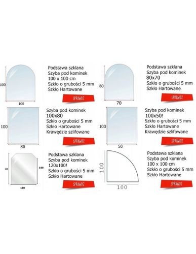 Szyba czyszcząca się do Kominka, pieca na wymiar na Arena.pl
