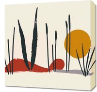 Obraz 50x50cm Trzcina przy Zachodzie