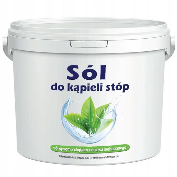 SÓL EPSOM DO KĄPIELI STÓP Z OLEJKIEM HERBACIANYM zdjęcie 1
